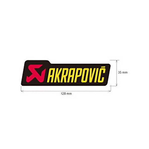 Adhesivo anticalorico 120 x 35 mm  Akrapovic P-HST6AL