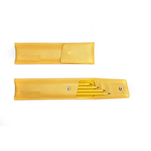 Estuche de cuero para lápices Amarillo Akrapovic 801724