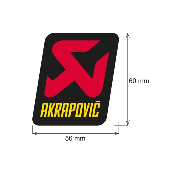 Adhesivo 57 x 60 mm  Akrapovic P-VST3PO