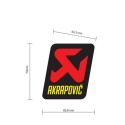Adhesivo  66 x 70 mm  Akrapovic P-VST4PO