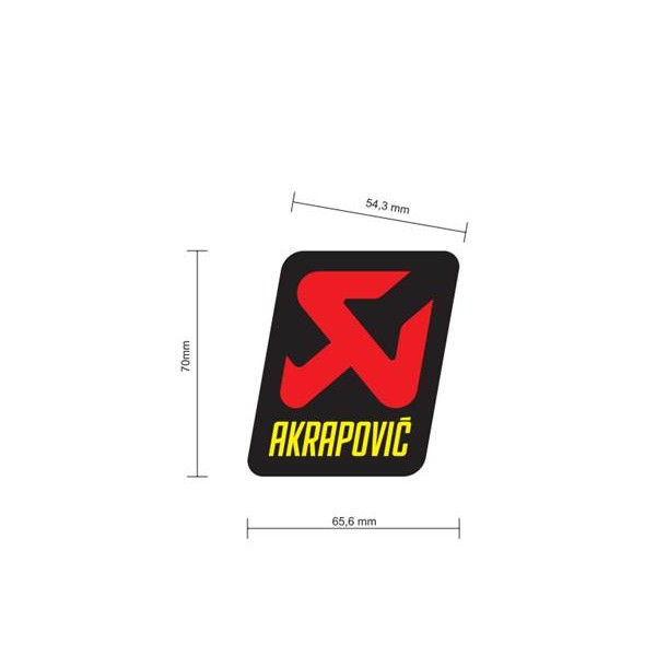Adhesivo  66 x 70 mm  Akrapovic P-VST4PO