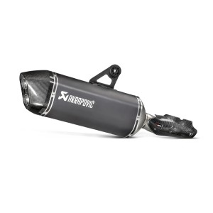 BLACK EDITION silenciosos Slip-on. Homologado Negro Akrapovic S-B12SO16-HAABL
