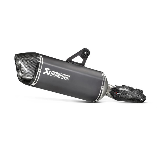 BLACK EDITION silenciosos Slip-on. Homologado Negro Akrapovic S-B12SO16-HAABL