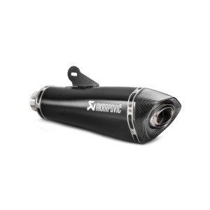 BLACK EDITION silenciosos Slip-on. Homologado Negro Akrapovic S-B12SO17-HBRBL