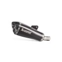 BLACK EDITION silenciosos Slip-on. Homologado Negro Akrapovic S-B12SO19-HLGBL