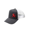 Gorra trucker con logo Akrapovic para niños Gris ceniza - malla blanca Akrapovic 802294