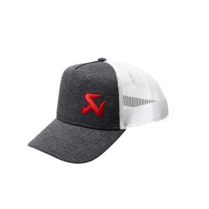 Gorra trucker con logo Akrapovic para niños Gris ceniza - malla blanca Akrapovic 802294
