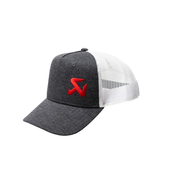 Gorra trucker con logo Akrapovic para niños Gris ceniza - malla blanca Akrapovic 802294