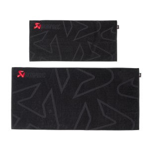 Juego de toallas Negro con logo rojo Akrapovic 802310