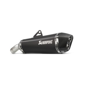 BLACK EDITION silenciosos Slip-on doble salida. Homologado Negro Akrapovic S-B8SO7-HZAABL