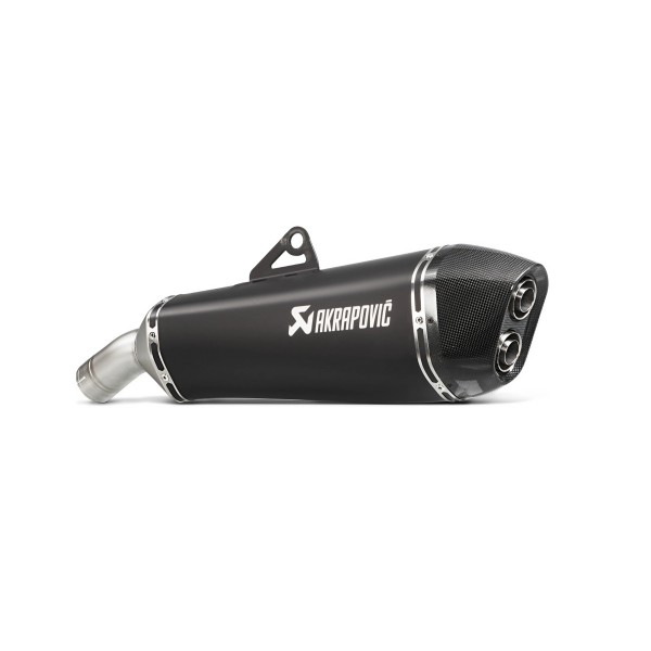 BLACK EDITION silenciosos Slip-on doble salida. Homologado Negro Akrapovic S-B8SO7-HZAABL