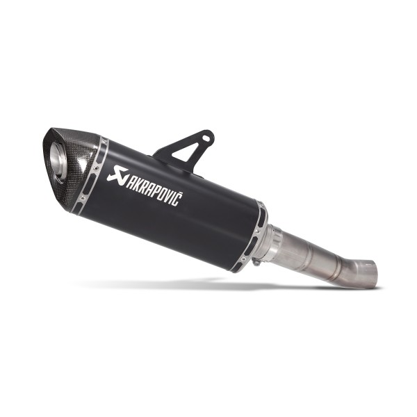 BLACK EDITION silenciosos Slip-on. No homologado Negro Akrapovic S-D12SO8-RTBL