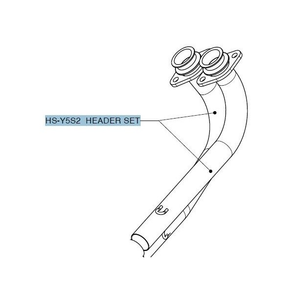 Colectores  Akrapovic HS-Y5S2
