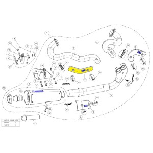 Protector térmico de carbono  Akrapovic P-HSHDRODCA2