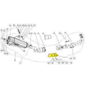 Protector térmico  Akrapovic P-HSYA14