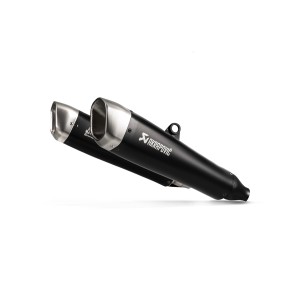 BLACK EDITION silenciosos Slip-on. Homologado Negro Akrapovic S-T12SO2-HCQTBL