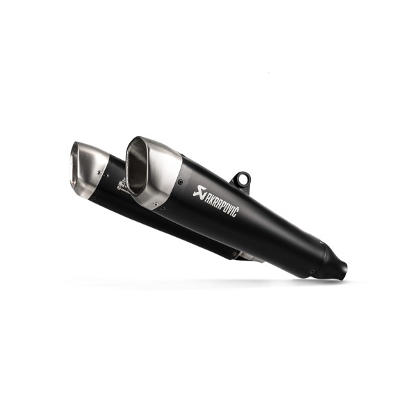 BLACK EDITION silenciosos Slip-on. Homologado Negro Akrapovic S-T12SO2-HCQTBL