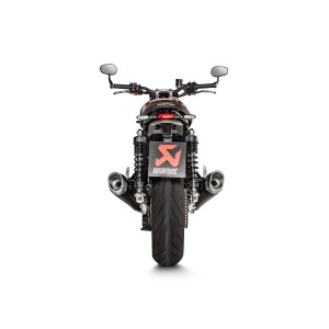 BLACK EDITION silenciosos Slip-on. Homologado Negro Akrapovic S-T12SO2-HCQTBL