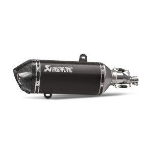 BLACK EDITION silenciosos Slip-on. Homologado Negro Akrapovic S-VE125SO2-HZBL