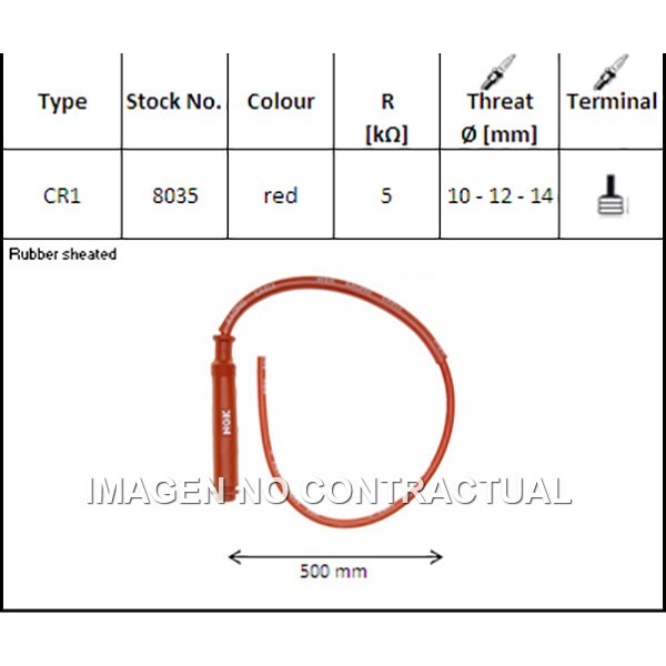 Pipa de Bujía NGK CR1