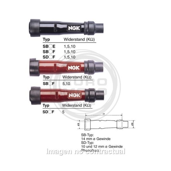 Pipa de Bujía NGK SD05F