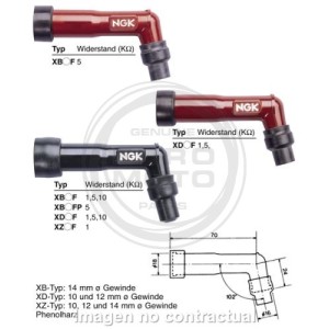 Pipa de Bujía NGK XB05F