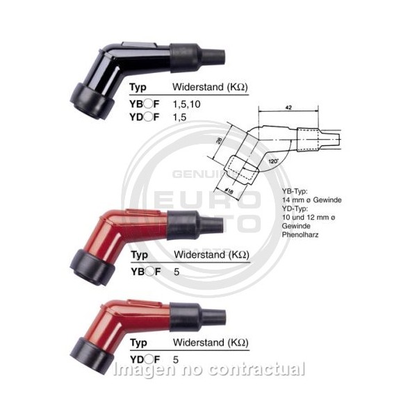 Pipa de Bujía NGK YB05F