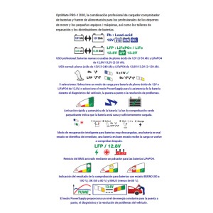 CARGADOR DE BATERÍAS OPTIMATE PRO 1 DUO TM-650EU