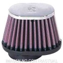 Filtro aire K&N Cromado Universal 2'FLG, 4 X 3'B. 3 X 2'T