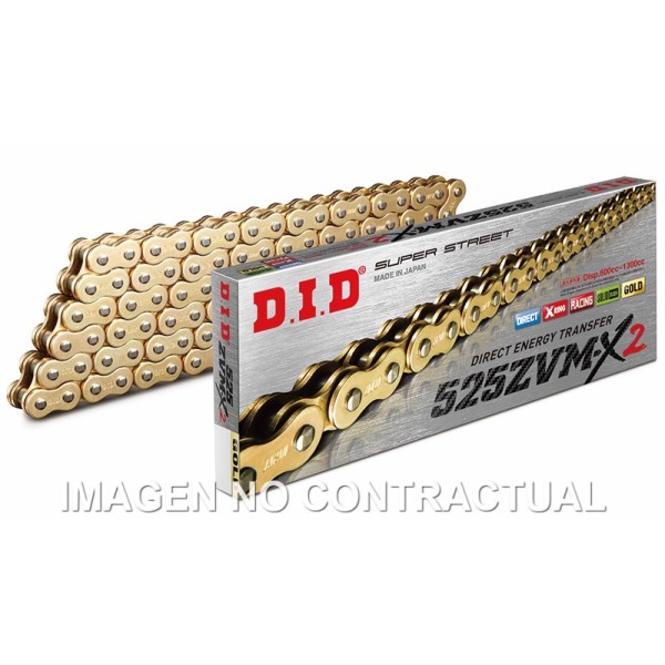 Cadena DID 525 ZVM-X2 (G&G) x 124 R