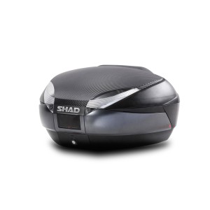 TOP CASE SH48 GRIS OSCURO + TAPA CARBONO + RESPALDO