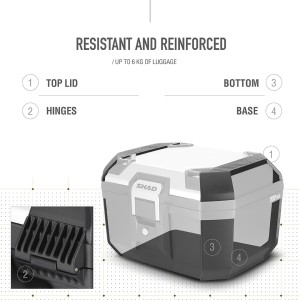 TOP CASE TR46 TERRA ALUMINIO