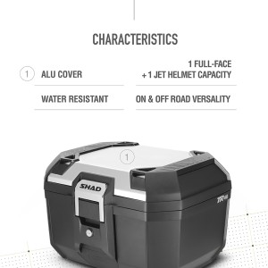 TOP CASE TR46 TERRA ALUMINIO