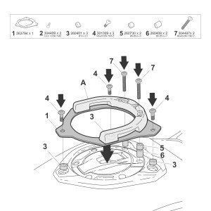 FIJACIÓN CLICK SYSTEM BMW R1300R/RS