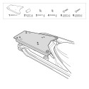 FIJACION PARA MALETA SUPERIOR BMW R1300RT/ R1300GS / ADVENTURE COMPATIBLE CON PARRILLA ELECTRÓNICA OEM BMW