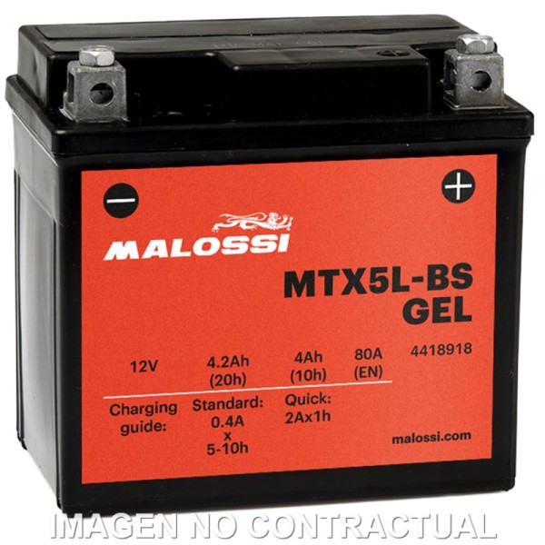 BATERÍA MALOSSI MTX5L-BS GEL