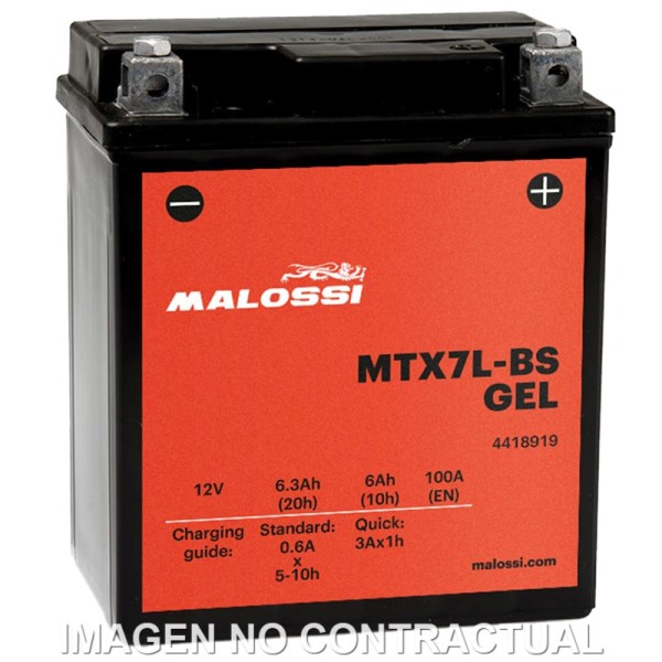 BATERIA MALOSSI MTX7L-BS GEL