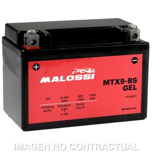 BATERÍA MALOSSI MTX9-BS GEL Precargada