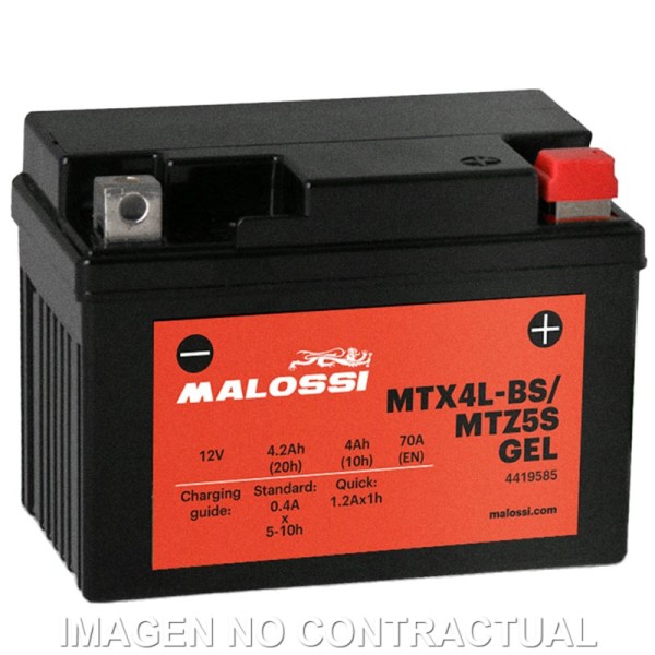 BATERIA MALOSSI MTX4L-BS/ MTZ5S GEL