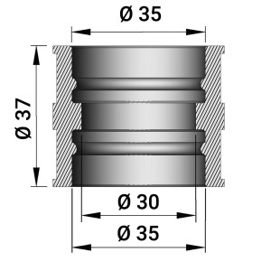 Manguito Cargburador PHBH 29-30B (37mm)