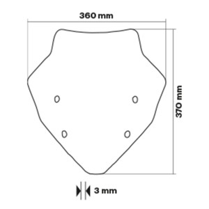CUPULA MALOSSI SPORT SCREEN VOGE SFIDA SR1 125