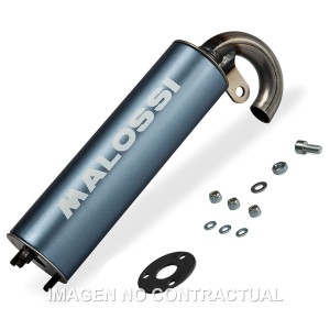 Silencioso aluminio Malossi escape Flip Homologado