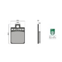 Pastilla Freno Malossi Brake Pads SYM JET 14 125