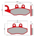 Pastilla Freno Malossi Brake Pads MHR APRILIA SPORTCITY ONE 125