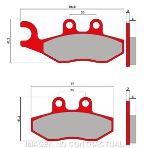 Pastilla Freno Malossi Brake Pads MHR APRILIA SPORTCITY ONE 125