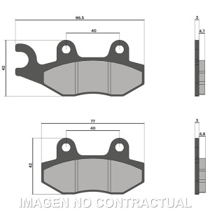 PASTILLAS FRENO MALOSSI BRAKE PADS APRILIA RS 125
