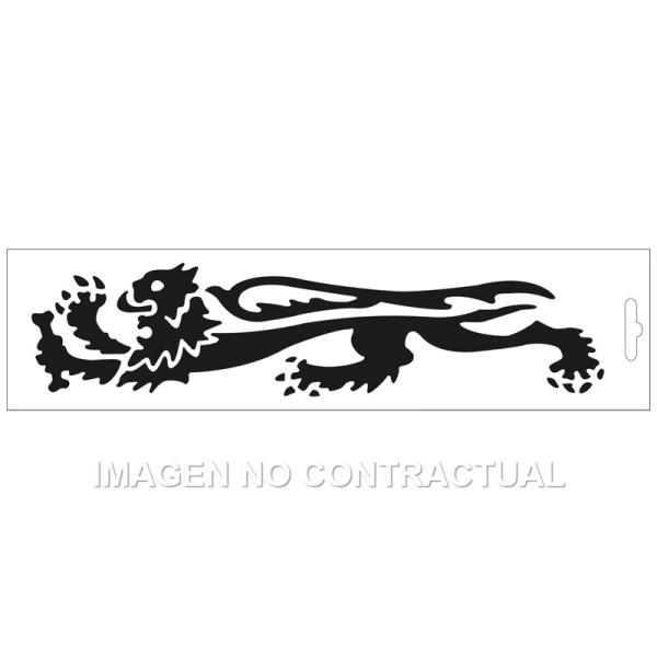 Adhesivo Leon Malossi Negro lado izquierdo