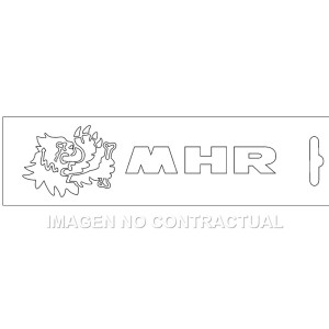 Adhesivo Malossi MHR Blanco 16,6 cm