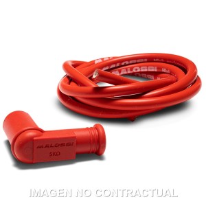 Pipa bujía Malossi blindada con cable