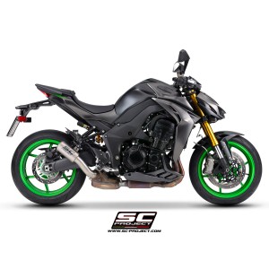Escape SC Project para Kawasaki Z1100 - SE (2026) – CR-T titanio con malla antipiedras